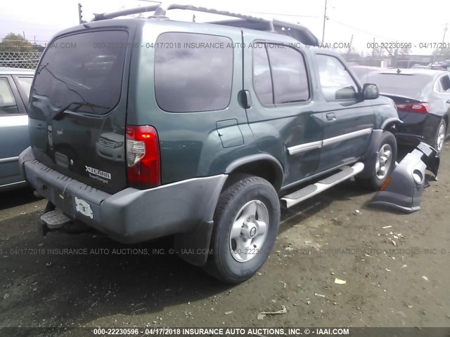 5N1MD28Y72C571560 - 2002 NISSAN XTERRA SE/SC GREEN photo 4