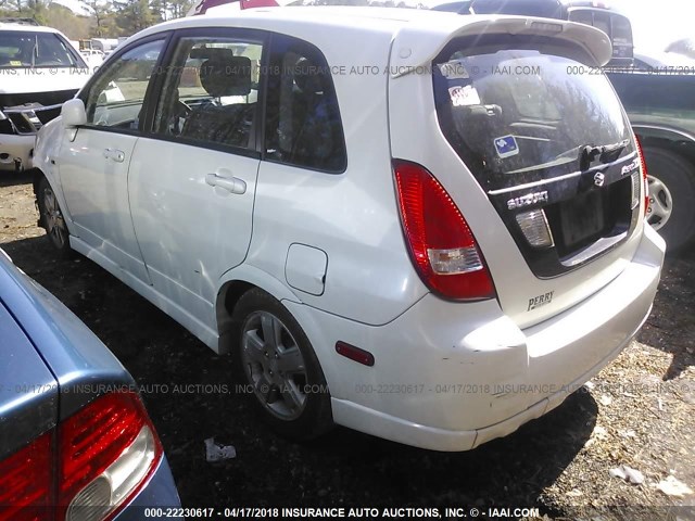 JS2RC41H635209380 - 2003 SUZUKI AERIO SX WHITE photo 3