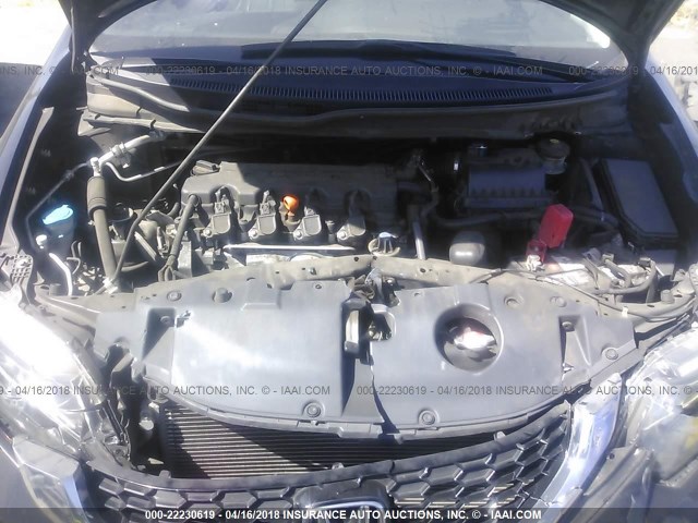 2HGFB2F95FH515331 - 2015 HONDA CIVIC EXL შავი ფოტო 10