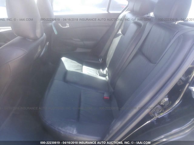2HGFB2F95FH515331 - 2015 HONDA CIVIC EXL შავი ფოტო 8