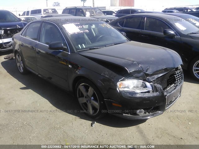 WAUEH78E57A005199 - 2007 AUDI A4 S-LINE 3.2 QUATTRO BLACK photo 1