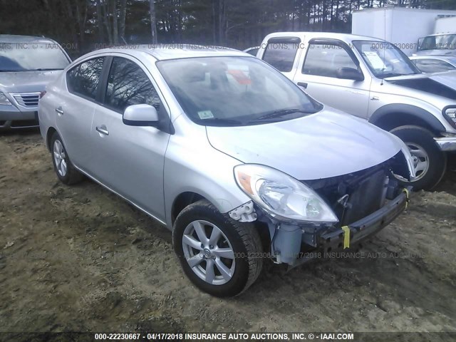 3N1CN7AP0CL803372 - 2012 NISSAN VERSA S/SV/SL SILVER photo 1