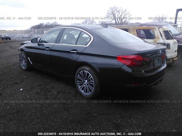 WBAJA7C51JWA72101 - 2018 BMW 530 XI BLACK photo 3