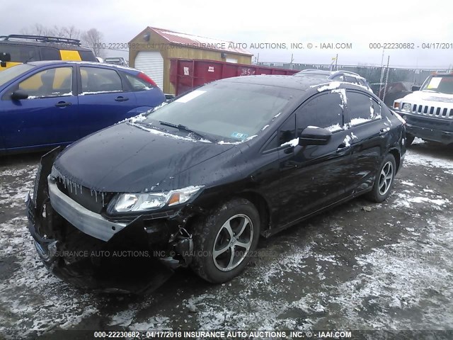 2HGFB2F78FH543395 - 2015 HONDA CIVIC SE BLACK photo 2