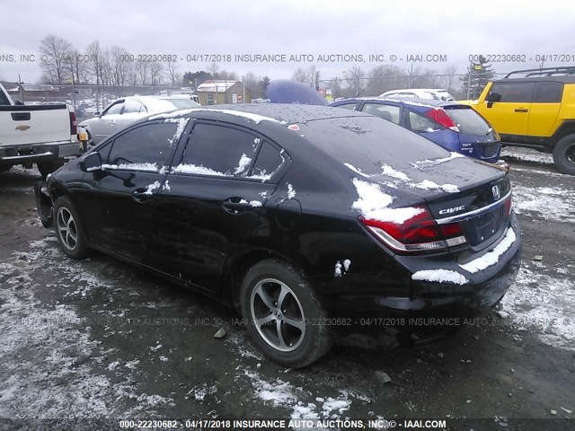 2HGFB2F78FH543395 - 2015 HONDA CIVIC SE BLACK photo 3