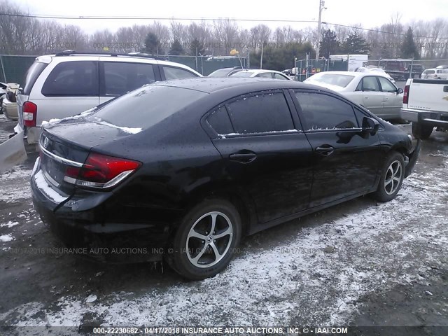 2HGFB2F78FH543395 - 2015 HONDA CIVIC SE BLACK photo 4