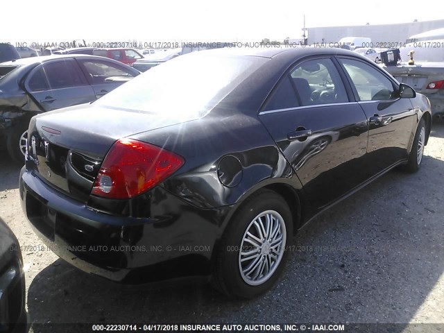 1G2ZF57B984156864 - 2008 PONTIAC G6 VALUE LEADER/BASE BLACK photo 4