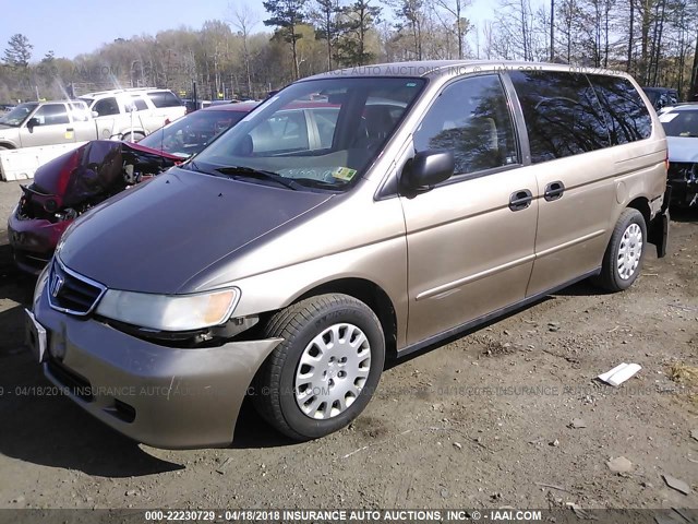 5FNRL18523B101826 - 2003 HONDA ODYSSEY LX TAN photo 2