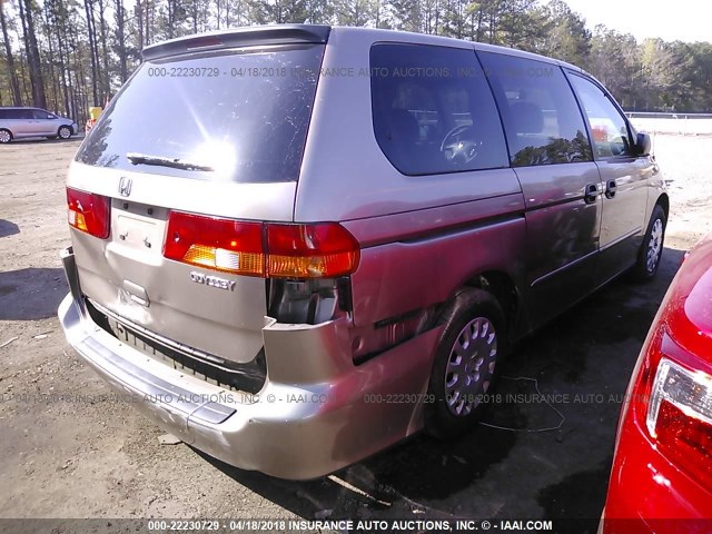 5FNRL18523B101826 - 2003 HONDA ODYSSEY LX TAN photo 4