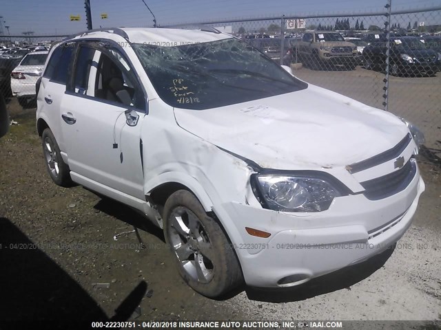 3GNAL3EK9ES628301 - 2014 CHEVROLET CAPTIVA LT WHITE photo 1