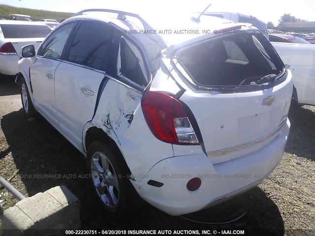 3GNAL3EK9ES628301 - 2014 CHEVROLET CAPTIVA LT WHITE photo 3