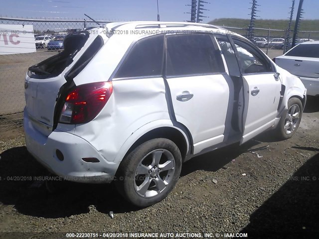 3GNAL3EK9ES628301 - 2014 CHEVROLET CAPTIVA LT WHITE photo 4