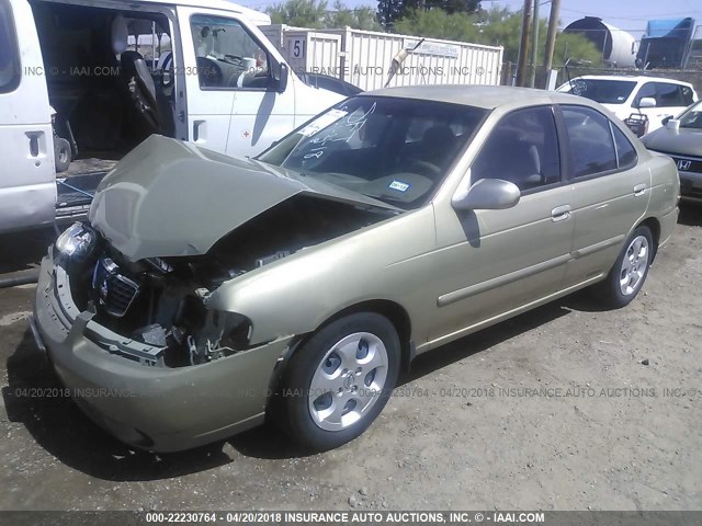 3N1CB51D83L817068 - 2003 NISSAN SENTRA XE/GXE BEIGE photo 2