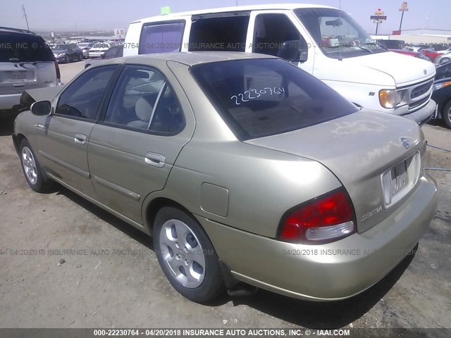 3N1CB51D83L817068 - 2003 NISSAN SENTRA XE/GXE BEIGE photo 3