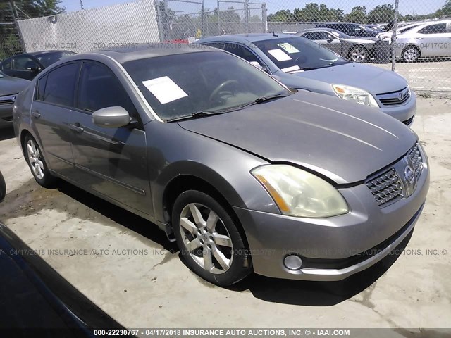 1N4BA41E54C890738 - 2004 NISSAN MAXIMA SE/SL GRAY photo 1