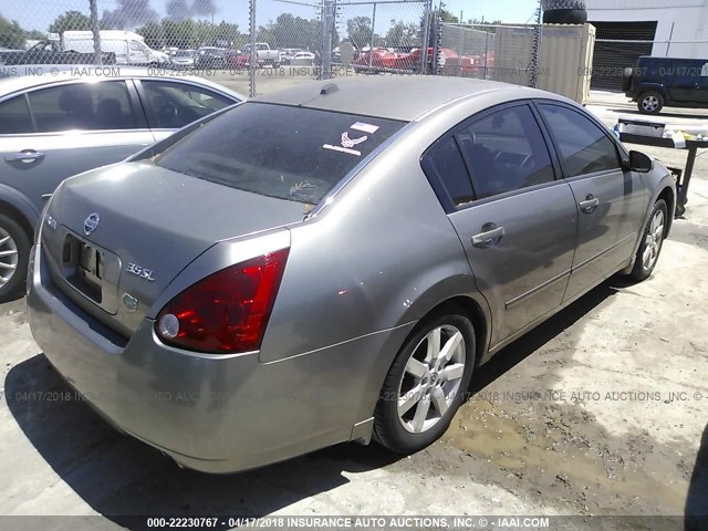 1N4BA41E54C890738 - 2004 NISSAN MAXIMA SE/SL GRAY photo 4