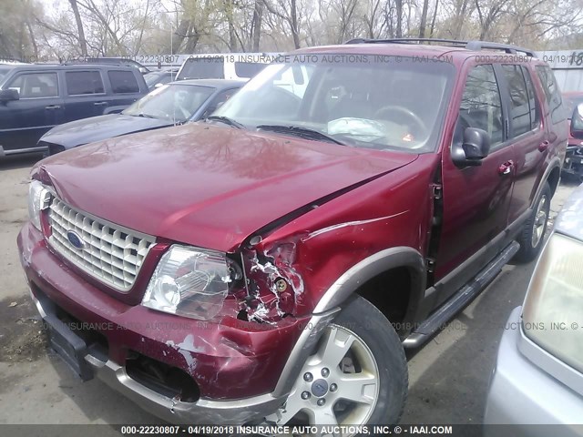 1FMZU74E23UB58911 - 2003 FORD EXPLORER EDDIE BAUER RED photo 2