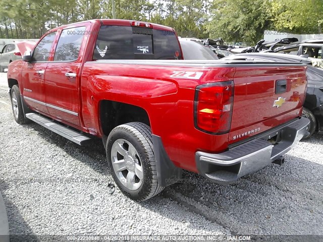 3GCUKSEC7EG556657 - 2014 CHEVROLET SILVERADO K1500 LTZ RED photo 3