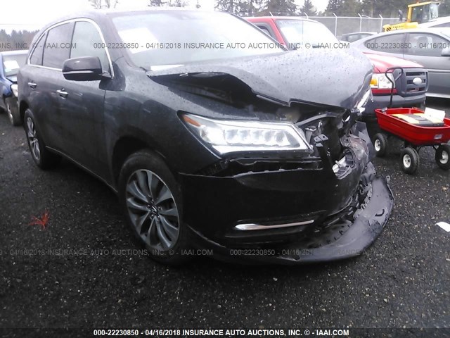 5FRYD3H6XEB005604 - 2014 ACURA MDX TECHNOLOGY BLACK photo 1