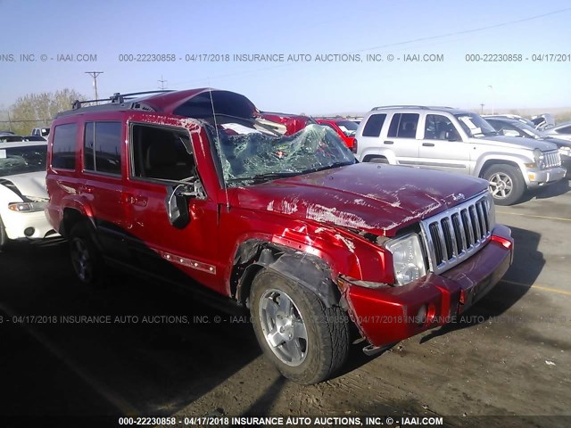 1J4RG4GT8AC113246 - 2010 JEEP COMMANDER SPORT წითელი ფოტო 1