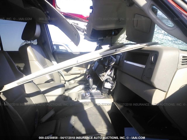 1J4RG4GT8AC113246 - 2010 JEEP COMMANDER SPORT წითელი ფოტო 5