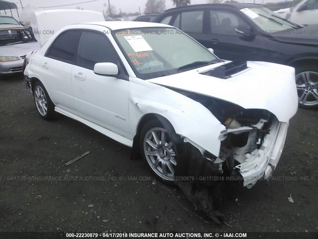 JF1GD70685L505313 - 2005 SUBARU IMPREZA WRX STI WHITE photo 1