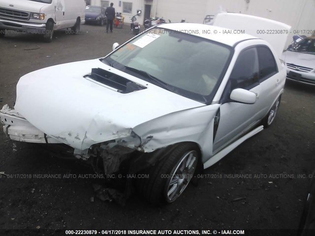 JF1GD70685L505313 - 2005 SUBARU IMPREZA WRX STI WHITE photo 2