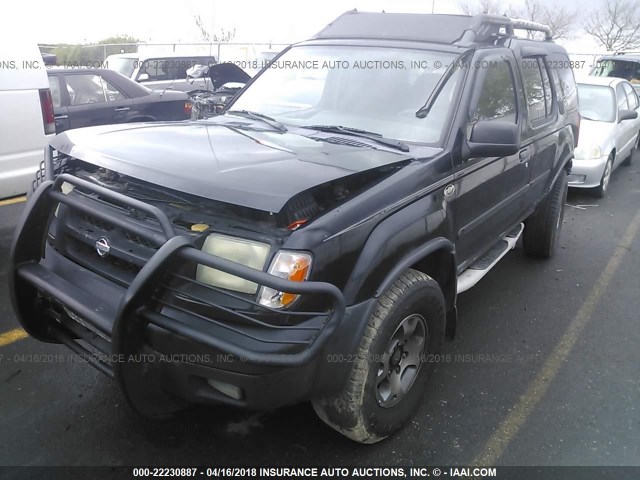 5N1ED28T71C527517 - 2001 NISSAN XTERRA XE/SE BLACK photo 2