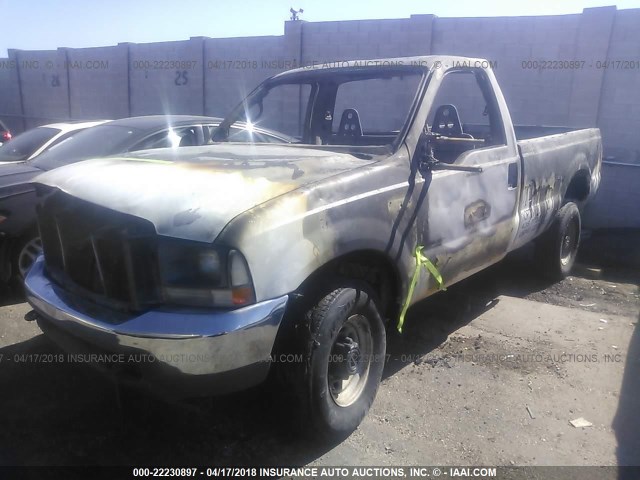 1FTSF31F52EA49146 - 2002 FORD F350 SRW SUPER DUTY WHITE photo 2