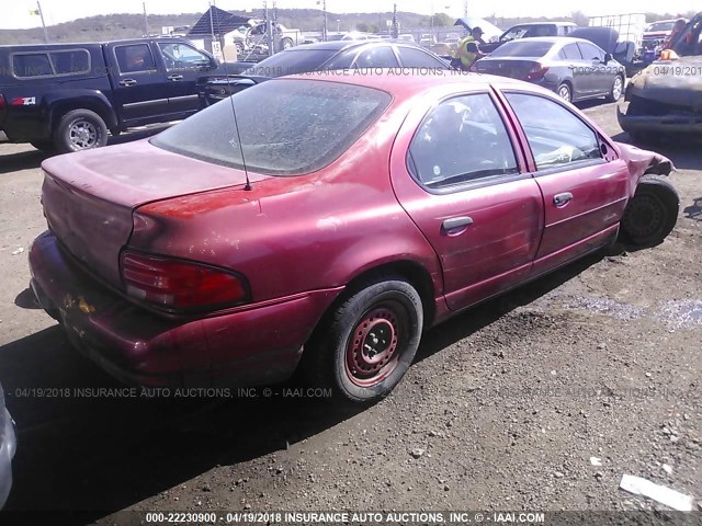 1P3EJ46C2VN718039 - 1997 PLYMOUTH BREEZE RED photo 4
