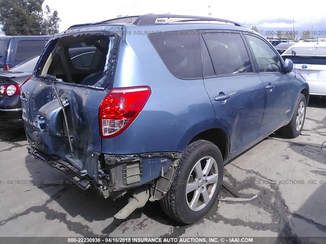 JTMZK34V885021816 - 2008 TOYOTA RAV4 LIMITED BLUE photo 4