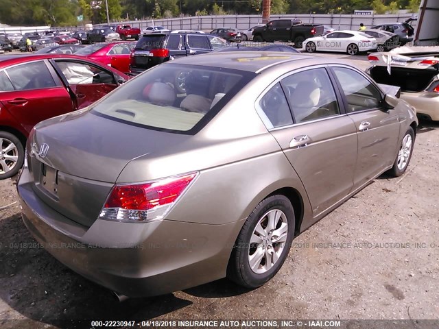 1HGCP26479A008135 - 2009 HONDA ACCORD LXP BEIGE photo 4