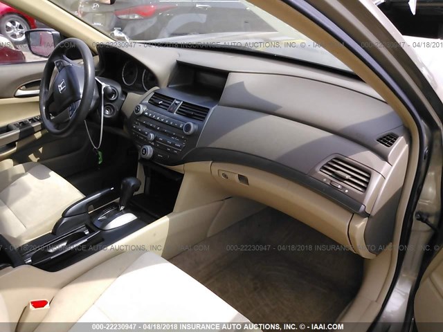 1HGCP26479A008135 - 2009 HONDA ACCORD LXP BEIGE photo 5