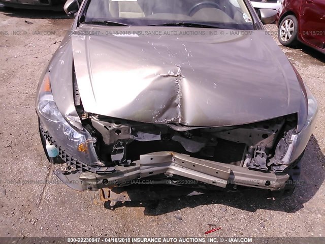 1HGCP26479A008135 - 2009 HONDA ACCORD LXP BEIGE photo 6