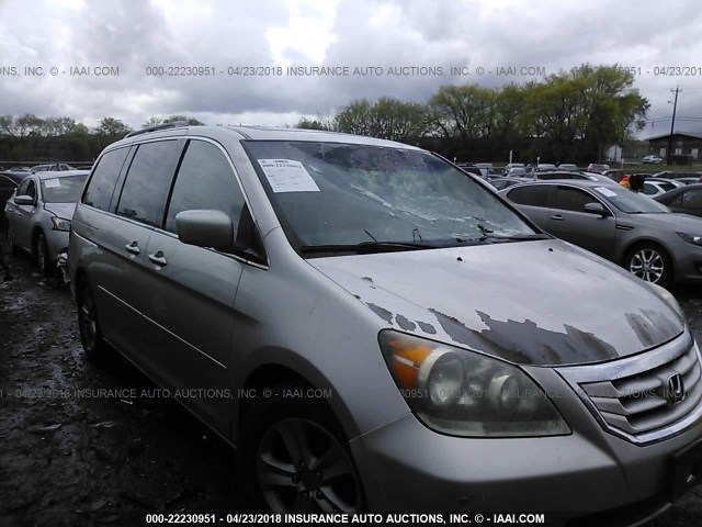 5FNRL38968B005722 - 2008 HONDA ODYSSEY TOURING SILVER photo 1