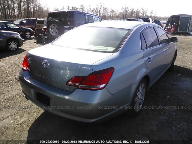 4T1BK36B27U173871 - 2007 TOYOTA AVALON XL/XLS/TOURING/LIMITED BLUE photo 4