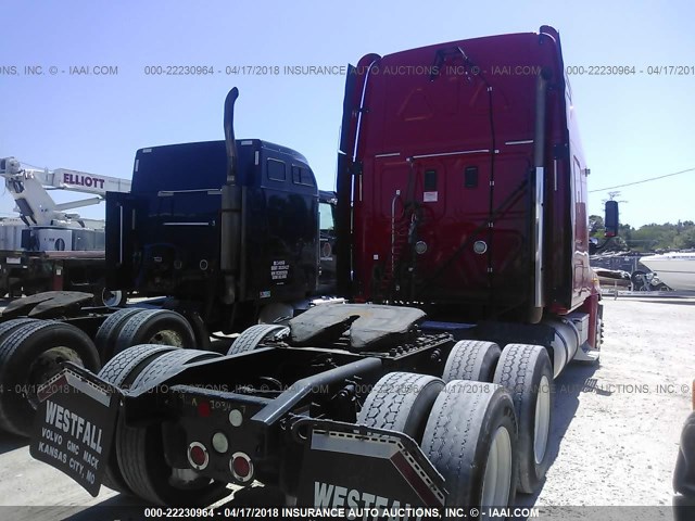 1FUJGLDR79LAJ0347 - 2009 FREIGHTLINER CASCADIA 125  RED photo 4