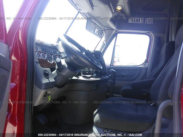 1FUJGLDR79LAJ0347 - 2009 FREIGHTLINER CASCADIA 125  RED photo 5