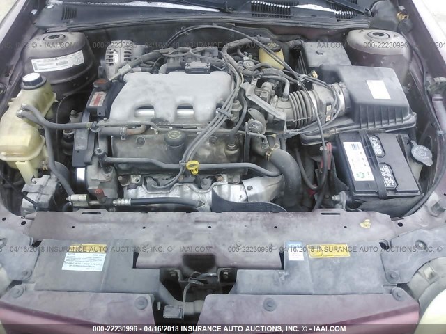1G3NG52M5W6315428 - 1998 OLDSMOBILE CUTLASS GLS RED photo 10