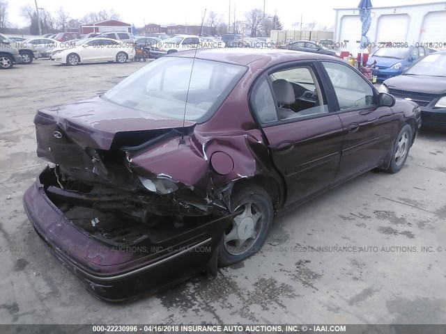 1G3NG52M5W6315428 - 1998 OLDSMOBILE CUTLASS GLS RED photo 4