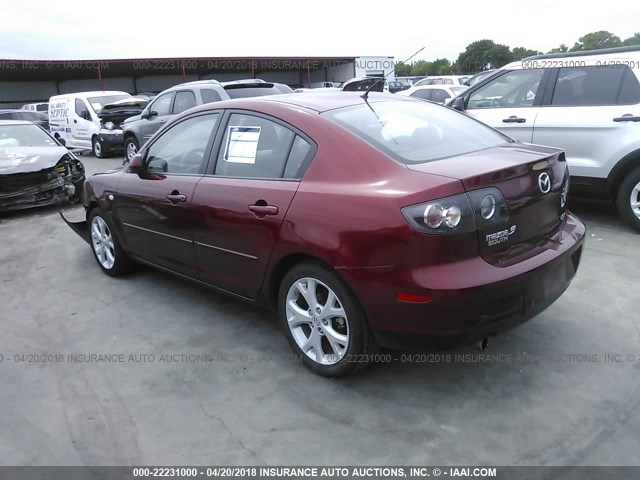 JM1BK32F791214268 - 2009 MAZDA 3 I MAROON photo 3