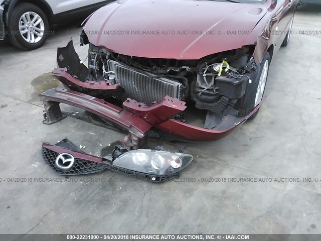 JM1BK32F791214268 - 2009 MAZDA 3 I MAROON photo 6