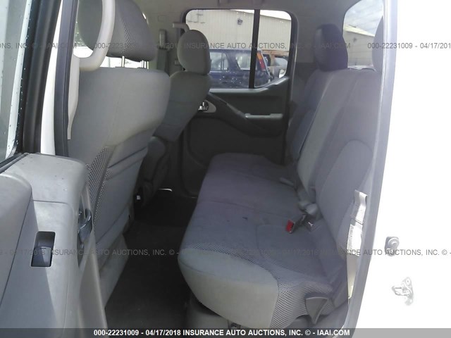 1N6AD09U08C432853 - 2008 NISSAN FRONTIER CREW CAB LE/SE/OFF ROAD WHITE photo 8