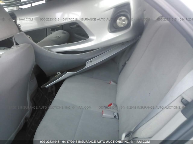 2T1BU4EE9DC927762 - 2013 TOYOTA COROLLA S/LE SILVER photo 8