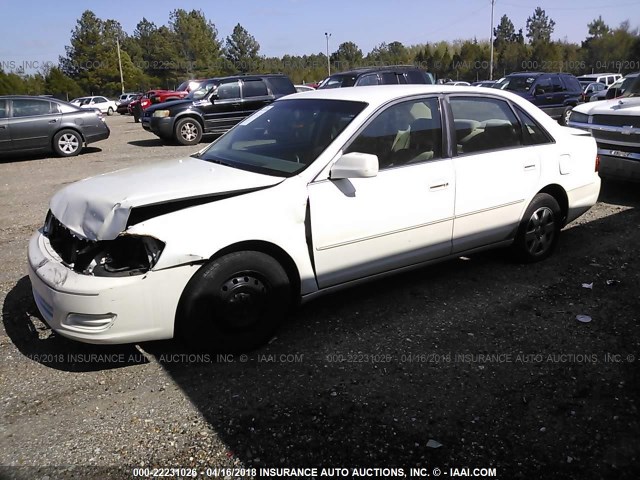 4T1BF28B82U218848 - 2002 TOYOTA AVALON XL/XLS WHITE photo 2