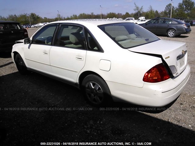 4T1BF28B82U218848 - 2002 TOYOTA AVALON XL/XLS WHITE photo 3