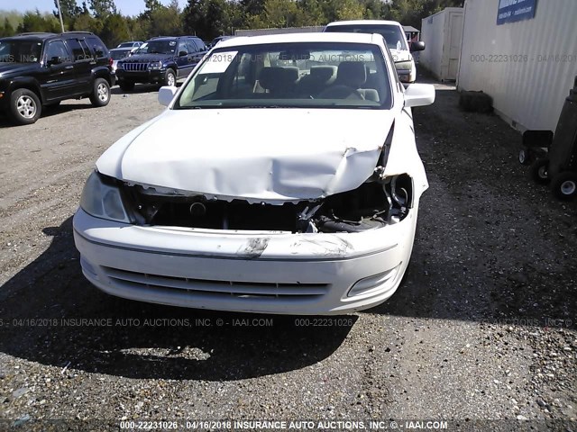 4T1BF28B82U218848 - 2002 TOYOTA AVALON XL/XLS WHITE photo 6