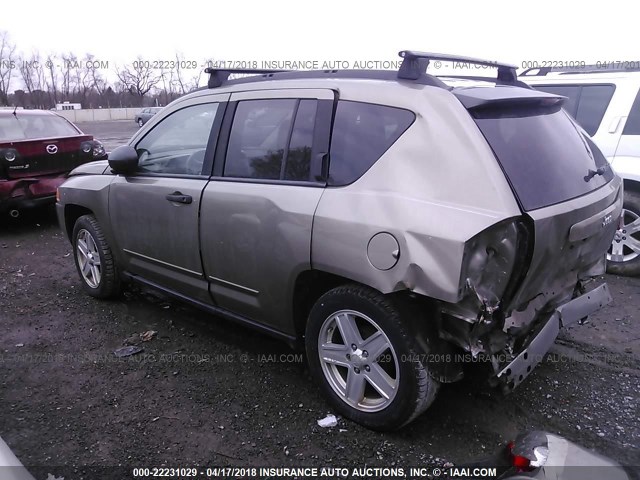 1J8FT47W88D729847 - 2008 JEEP COMPASS SPORT GREEN photo 3