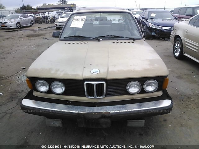 WBAAG3308B8003081 - 1981 BMW 320 I GOLD photo 6