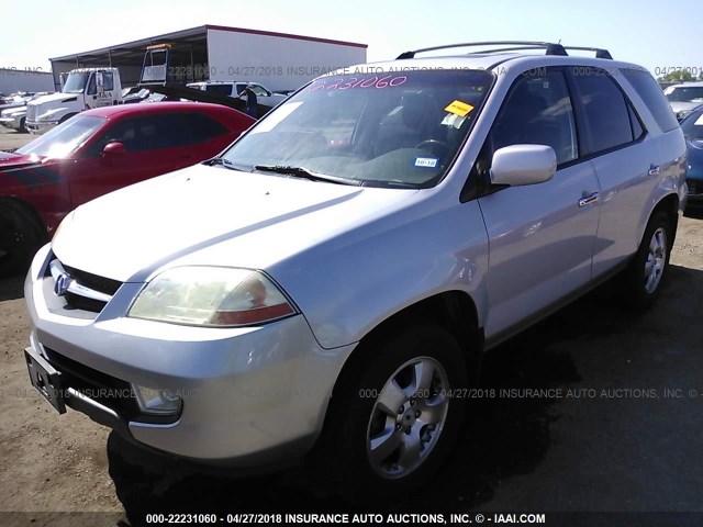 2HNYD18223H521735 - 2003 ACURA MDX SILVER photo 2